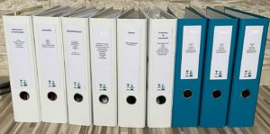 vorher nachher strukturierte Ordner, einheitlicher Papierkram